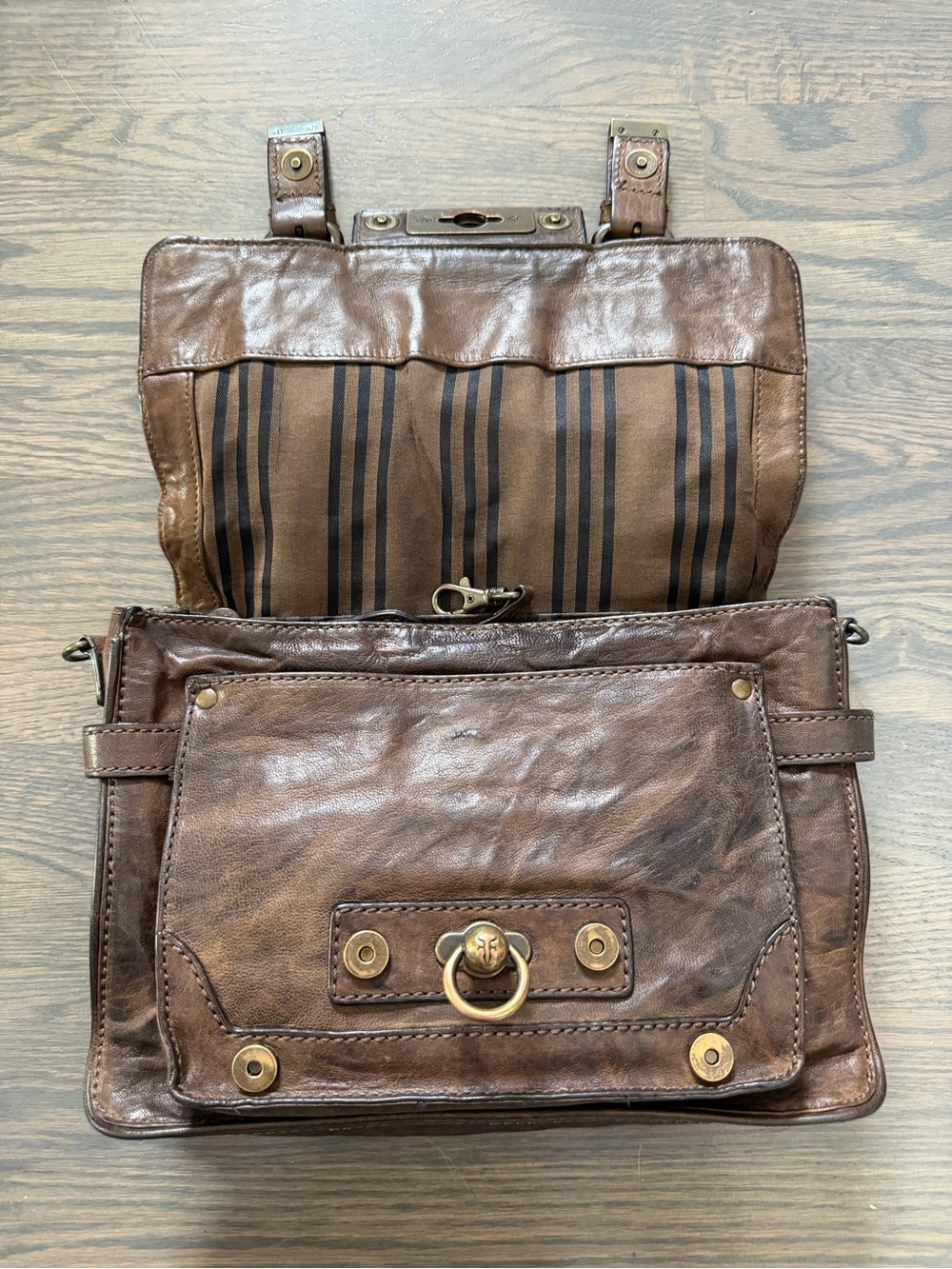 Frye Cameron Leather Satchel Bag - Picture 8 of 15